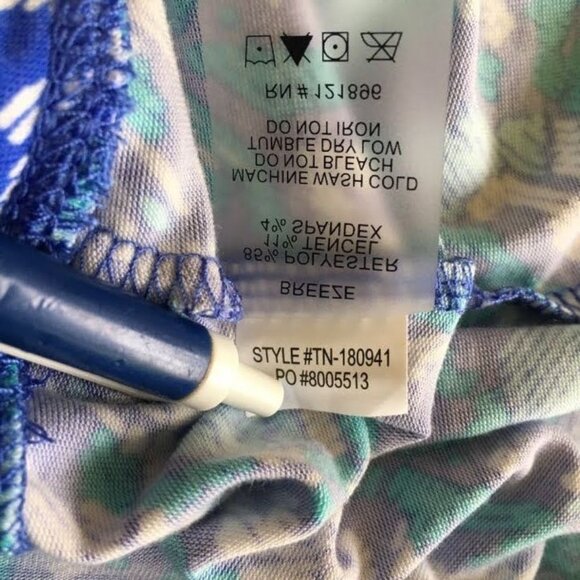 Title Nine Breeze Skirt Blue Teal White Geometric Print Women’s Size XL Active - Picture 8 of 9